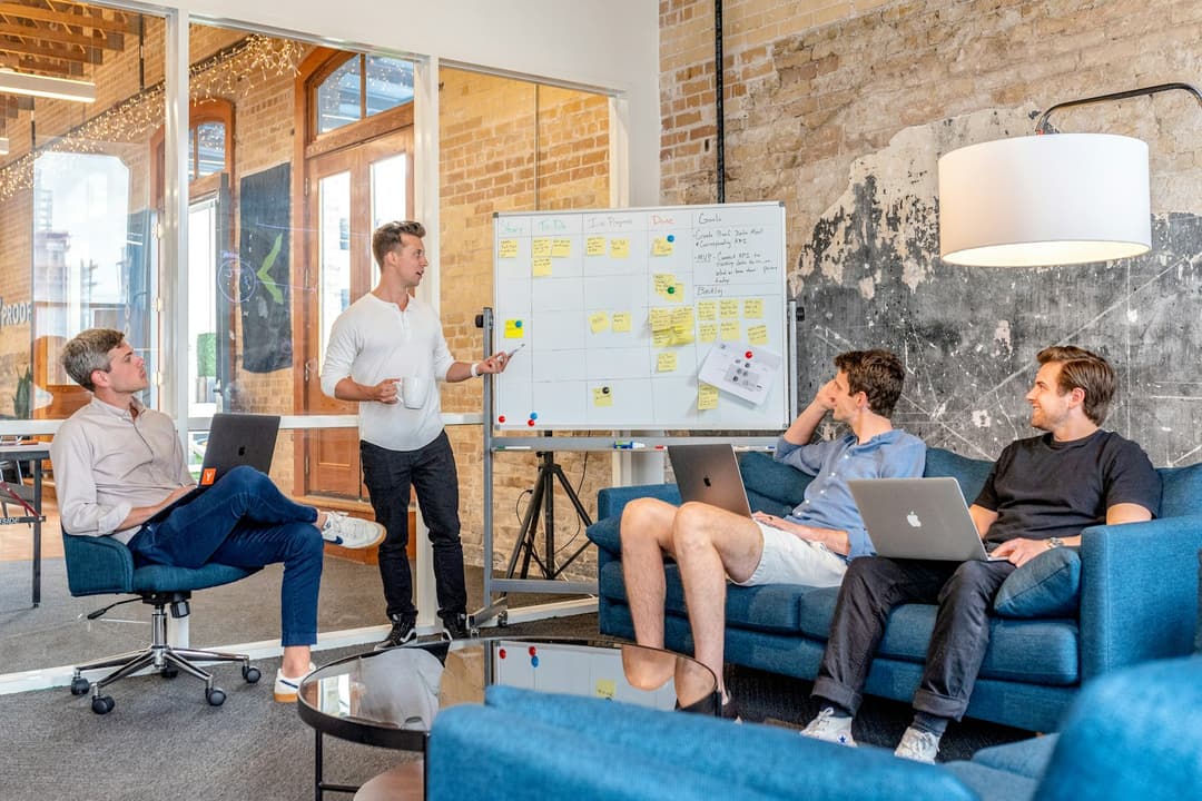 Professional coordinating work remotely