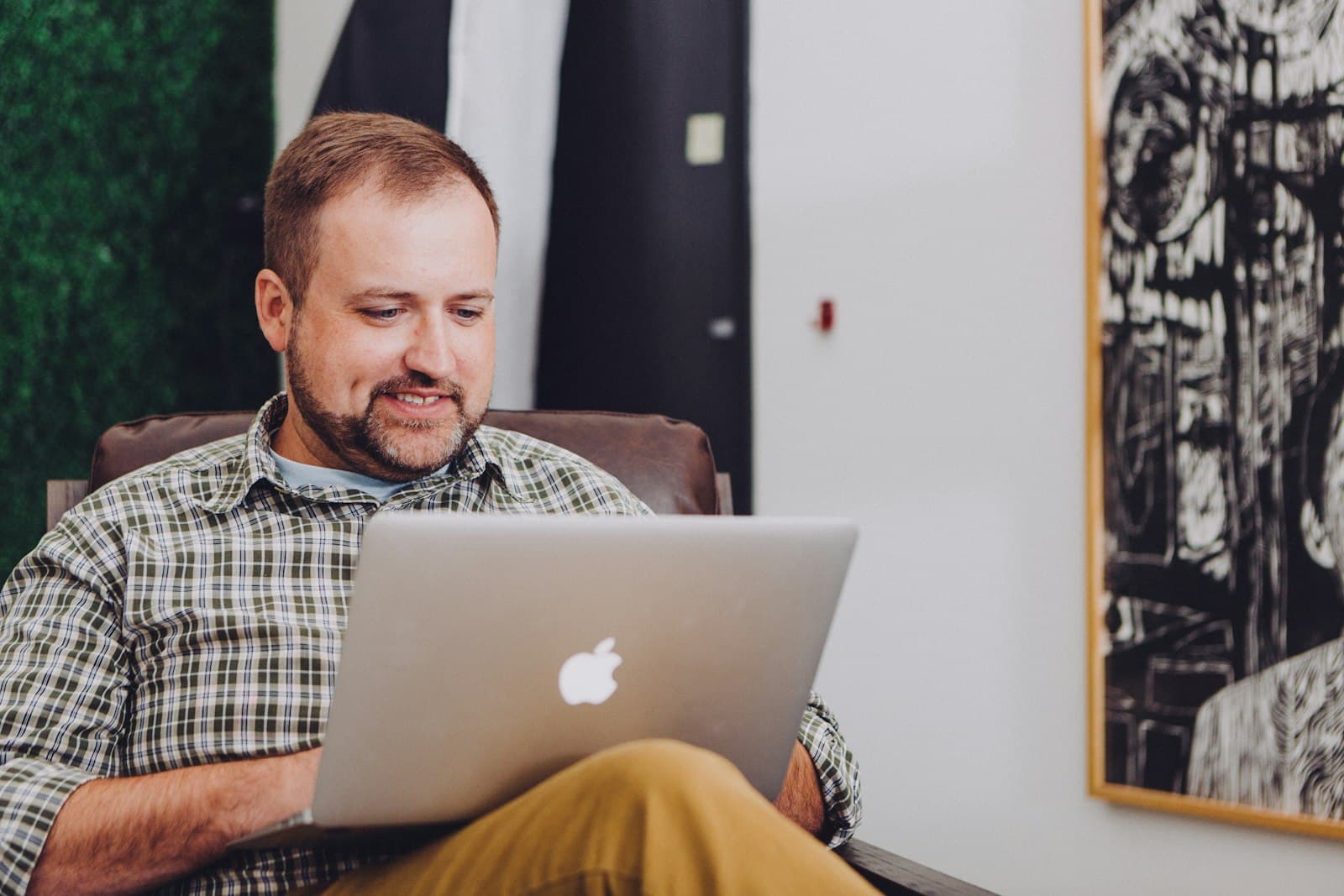 Independent professional working remotely on a laptop